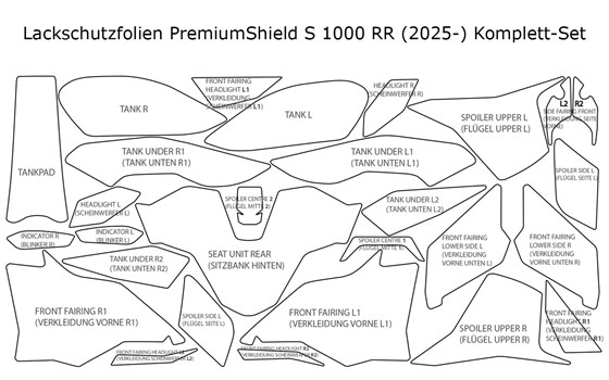 Lackschutzfolien Komplett-Set PremiumShield- transparent - Bild 2