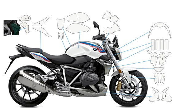 Lackschutzfolien Komplett-Set PremiumShield R 1250 R- transparent - Bild 1