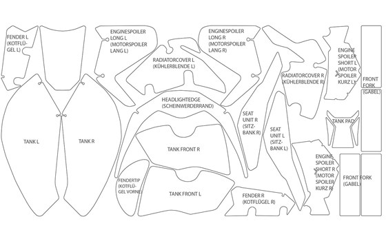 Lackschutzfolien Komplett-Set PremiumShield R 1250 R- transparent - Bild 2