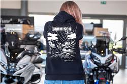 Hoodie Garmisch 2025 Damen - schwarz - S