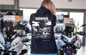Hoodie Garmisch 2025 Damen - schwarz - M