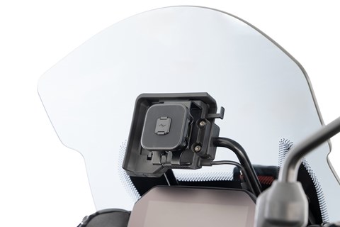 Marke: Wunderlich Artikelname: Gerätehalter für Original-Navi-Aufnahmen mit Peak Design Ha- schwarz