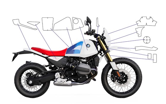 Lackschutzfolie PremiumShield BMW R 12 G/S Komplettset - - Glänzend - Bild 1