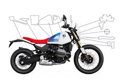 Lackschutzfolie PremiumShield BMW R 12 G/S Komplettset - - Glänzend