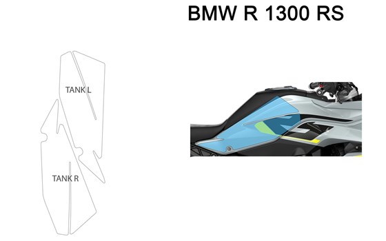 Tankschutzfolie PremiumShield R 1300 RS- transparent - Bild 1
