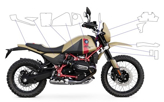 Lackschutzfolie PremiumShield BMW R 12 G/S Komplettset - - Matt - Bild 1