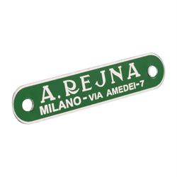 Emblem "A.Rejna" Schwingsattel/Sitzbank 610196M