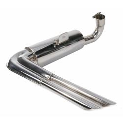 Rennauspuff "Replika Sport", Edelstahl poliert, Farbe (ESD): chrom für Vespa 200 Rally/P200E/PX200 E/Lusso/'98/MY/Cosa 1 200