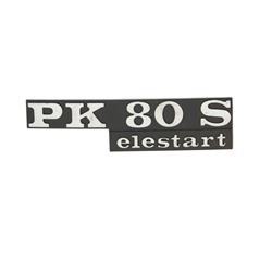 Schriftzug "PK80S elestart" Seitenhaube links 198199 für Vespa PK80 S/Elestart V8X5T
