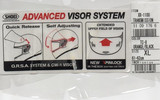 Motorradhelm - SHOEI XR - 1100 - Bild 3