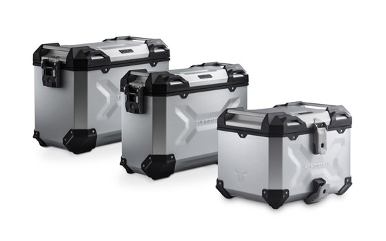Adventure Set TRAX ADV. Silbern. Moto Guzzi V85 Strada (24-). - Bild 1 Adventure Set TRAX ADV. Silbern. Moto Guzzi V85 Strada (24-). - Bild 1