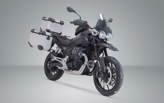 Adventure Set TRAX ADV. Silbern. Moto Guzzi V85 Strada (24-). - Bild 2