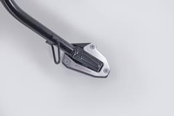 Seitenständerfuß-Verbreiterung. Schwarz/Silbern. Ducati Scrambler Modelle (24-).