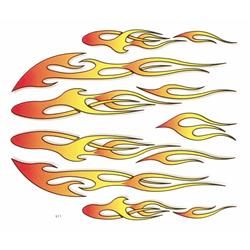 Aufkleberset mit Motiv "Flammen"