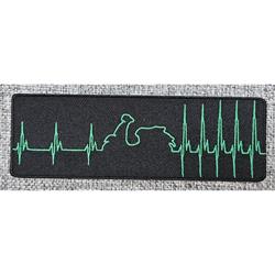 Aufnäher mit Motiv Vespa GTS "Hearbeat" Motorroller