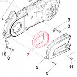 Luftfiltereinsatz PIAGGIO Variodeckel für Vespa GTS Super 125ccm