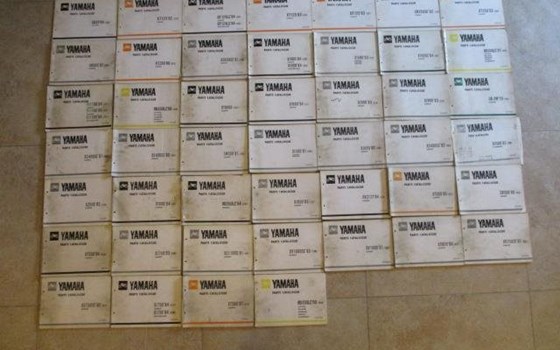 46 Stk. Historische Yamaha Teilekataloge - Bild 1