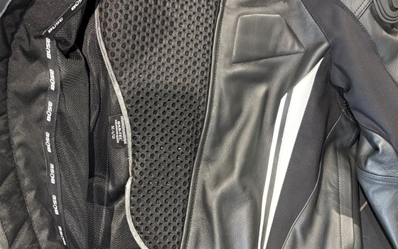 Lederkombi Imola schwarz/weiß 54 - Bild 6