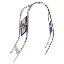 Doppelschlitzrohr CUPPINI Beinschild für Vespa 50-125/PV/ET3