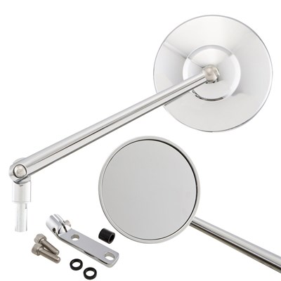 Standard Spiegel SIP SERIES PORDOI zur Montage am Lenkerunterteil links oder rechts für Vespa alle Modelle Klassik