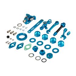 Muttern-Hebel-Stellkit-Bleche SP Developments, Seilzug Kupplung/Gang/Bremse für Lambretta 125 DL/GP/150 DL/GP/200 DL/GP