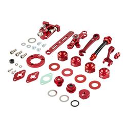 Muttern-Hebel-Stellkit-Bleche SP Developments, Seilzug Kupplung/Gang/Bremse für Lambretta 125 DL/GP/150 DL/GP/200 DL/GP