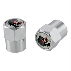 Ventilkappen MALOSSI schwarz/weiß