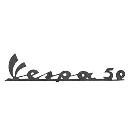 Schriftzug Vespa 50 Beinschild vorne für Vespa 50 N, V5A1T 11600 ->
