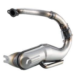 Rennauspuff MALOSSI "Power Exhaust" Banane 3219292, Stahl silber für Vespa PK80-125 S/PK100-125XL/PK125/ETS/N/XL2