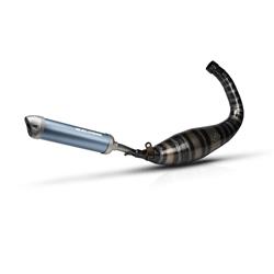 Rennauspuff MALOSSI MHR Supermoto 3220038 für DERBI D50B0/B1 50ccm 2T LC