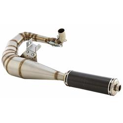 Rennauspuff SIP Performance 2.0, Edelstahl unlackiert, Dämpfer: Aluminium Farbe (ESD): schwarz für Vespa 125 GT/GTR/TS/150 GL/Sprint/V/PX80-150/PE/Lusso/Cosa 1