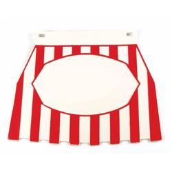 Spritzlappen weiß/rot gestreift