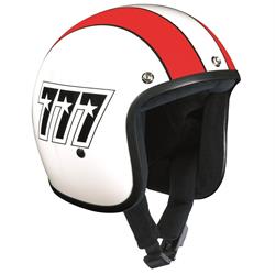 Helm BANDIT 777, weiß/rot, Gr. S Jethelm