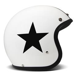 Helm DMD RETRO Star White, weiß glänzend, Gr. M, 56-57cm Jethelm