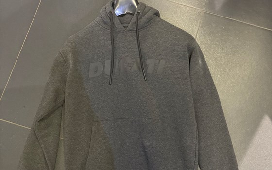 GRAU HOODED SWEATSHIRT LOGO - Bild 1