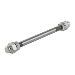 Achse Vorderrad MEC EUR, Trommelbremse, vorne, 19044004 für Lambretta 125 LI 3°/LIS/DL/GP/150 LI 3°/LIS/SX/DL/GP