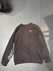SWEATSHIRT CREW HALS LOGO SCHWARZ  