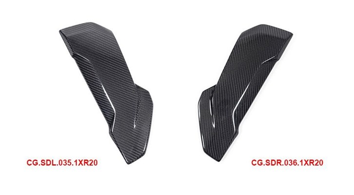 Carbon Seitendeckel an der Kühlerverkleidung für BMW S 1000 XR (2020- ) Carbon Seitendeckel an der Kühlerverkleidung für BMW S 1000 XR (2020- )