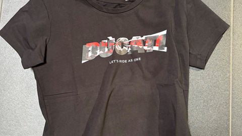 T-SHIRT  LOGO  SCHWARZ DAMEN L