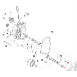 Unterlegscheibe Öldrucksensor M10 mm, PIAGGIO für Vespa GTS/GTS Super/GTV 300ccm HPE (`18-)
