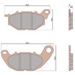 Bremsbeläge MALOSSI MHR SYNT 6218135BS