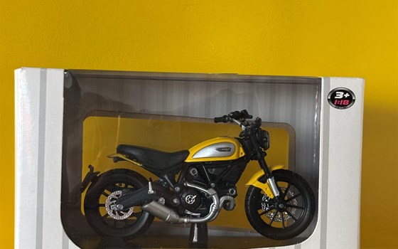 MODELL MOTORRAD SCRAMBLER 1:18 - Bild 1