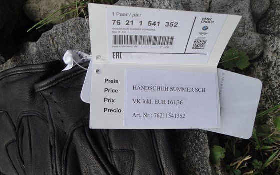 BMW Handschuh, feinstes Leder, unisex Gr. 8 - 8,5 - Bild 3