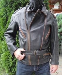 Coole Retro Biker Lederjacke