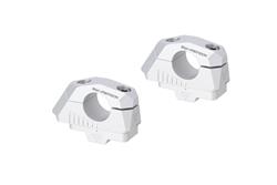 Lenkerverlegung variabel für Ø28 Lenker m. Versatz. Silbern. BMW F 850 GS/Adv (17-), F 900 GS (23-).