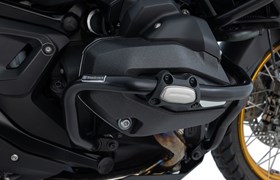 Schutzbügelprotektoren Set GUARD - schwarz-silber - 25 mm