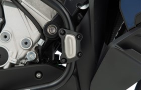 Schutzbügelprotektoren Set GUARD - schwarz-silber - 22mm