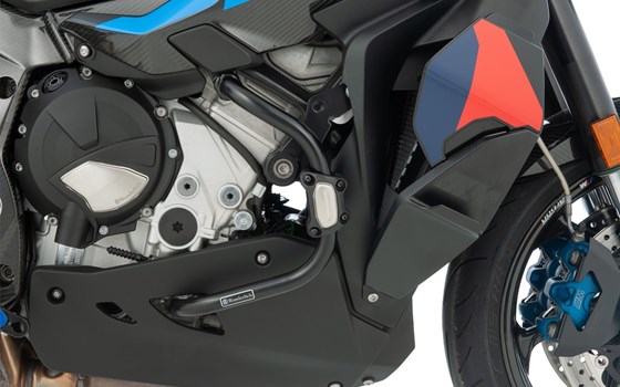 Schutzbügelprotektoren Set GUARD - schwarz-silber - 22mm - Bild 2