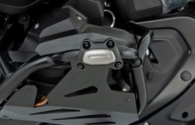 Schutzbügelprotektoren Set GUARD - schwarz-silber - 18mm