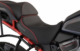 Fahrer Sitzbank AKTIVKOMFORT - schwarz-rot - hoch